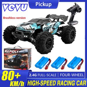 Transformation toys Robots Brushless Professional Remote Control High Speed Vehicle 4WD Metal Differential Transmission Sand Offroad Model 230808