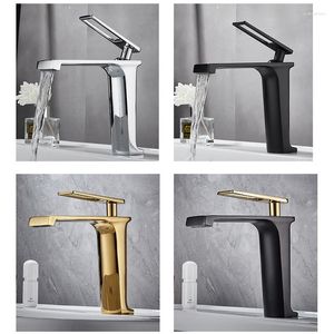 Bathroom Sink Faucets Modern Basin Faucet Deck Mounted Tap Rotation Stainless Steel Cold Water Mixer