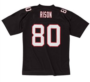 Stitched Football Jersey 80 Legacy Andre 1992 Black Red White Mesh Retro Rugby Jerseys Men Women and Youth S-6xl