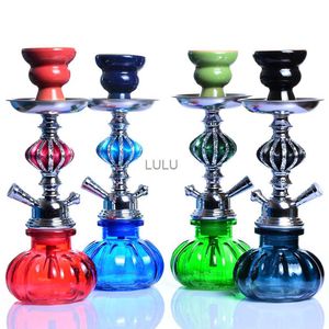 Hookah Shisha Pipe Kit With Synthetic Leather Hose Ceramic Sheesha Bowl Metal Charcoal Tongs Chicha Narguile Hookah Smoking Pipe HKD230809