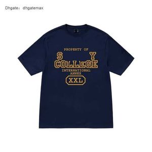 SS erkekler tişört tasarımcı tişörtleri kadın giyim giyim grafik tees desen tee giyim caddesi pamuklu hip hip basit harfler retro baskısı gevşek zar hkhs