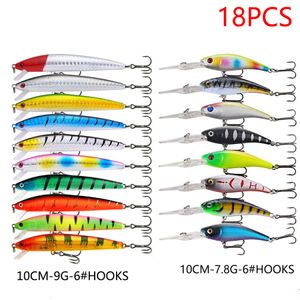 Baits Lures Mixed Jerkbait Minnow Hard Bait Kit Artificial Wobblers For Pike Trolling Crankbaits Fishing Set Swimbait Tackle 230809