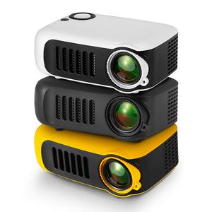 Projektörler 3D Mini Projektör Taşınabilir LED Video Projektörler Ev Sinema Tiyatrosu Oyunu Lazer Beamer Akıllı TV Kutusu 4K 1080P HD Port A2000 230809