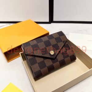 kortinnehavare passhållare plånbok yk Victorine Short Case Mens Womens Lou Vutti Bag Designer Bag Coa Mini Bag Denim Högkvalitativ Damier Graphite Change Purse