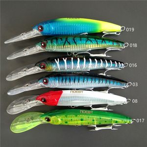 Betar lockar noeby 6 st 14cm 53g 16 cm 73g 12 cm 30g trolling fiske locka långsam sjunkande 7m minnow crankbaits hård bete tackla nbl90 230809