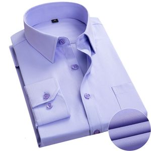 Camisas sociais masculinas de boa qualidade camisas masculinas de manga comprida de marca fina camisas masculinas de design sólido roupas masculinas adequadas camisas de negócios Camisa masculina 230808