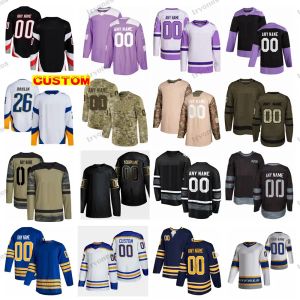 Buffalo''Sabres''Custom 2022 Reverse Retro 2.0 Hóquei Jerseys Mens Camo Luta Câncer Dahlin Okposo Thompson Power Cozens Anderson Girgensons Olofsson