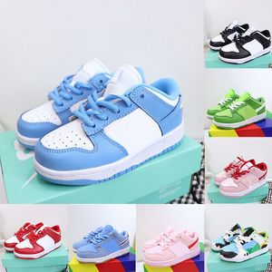 Sapatos de grife infantil menino menina preto branco rosa dia dos namorados azul universitário atletismo esportes ao ar livre plataforma crianças jogging caminhada OG tênis casual tênis