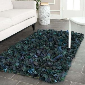 Carpets Confetti Polyester Shag Area Rug Green Multi 4 x 6 230808