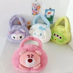 Sıcak satan yeni çocuklar sevimli oyuncak omuz çantası hayvan karikatür peluş bebek çanta hediyesi toptan