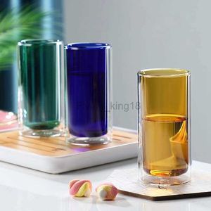 250ml Double Bottom Beer Glasses Drinking Tumbler Whiskey Vodka Cup Coffee Juice Water Cups Tea Creative Mug Wine Glass Mugs HKD230809