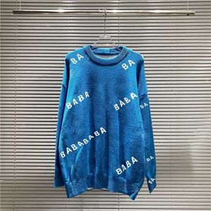 デザイナーセーターAmri Sweatshirts女性セーター女性ニットカラス首の女性ファッションレターブラック長袖服プルオーバー特大のトップデザイナーセーターL2