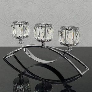 Candle Holders Tea Light Holder 3 Arm Glass Bowl Tealight Candelabra