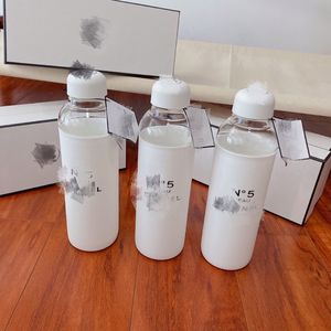 Trendy Unisex Water Bottle High Appearance Level Silicone Water Cup Clear Simple Crystal Drinkware