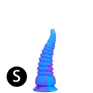 Altri articoli di bellezza per la salute Dildo / Dong Sile Polpo Tentacolo Enorme animale Colorf Mostro Prostata Mas Anale Butt Plug Giocattolo per le donne Ad Dhzzc