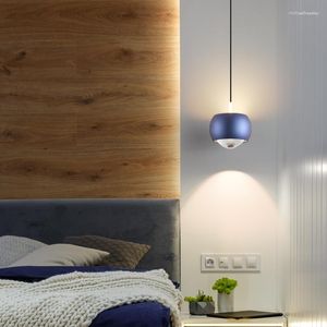 Pendant Lamps Nordic Round Lifted Hanging Light Bedside Adjustable Lamp Parlor Corner Decor Droplight Dining Table Kitchen Chandeliers