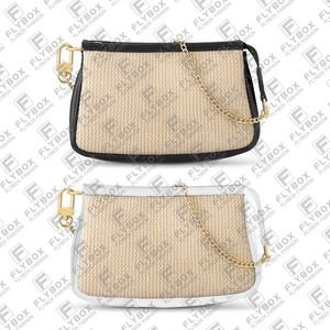 M82472 Mini Pochette Accessoires Chain Bag Coin Purse Wallet Key Pouch Credit Card Holder Women Fashion Luxury Designer Tote TOP Quality Purse Pouch Fast Delivery
