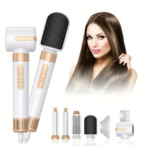 7-in-1 Hair Dryer Brush Set - 110000 RPM Brushless High Speed Blow Dryer with Diffuser, Negative Ionic, Hot Air Styling Comb, Automatic Curler & Electric Curling Wand