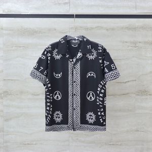 Yaz moda cadde pamuk gömlek tişört sweatshirt kazak tişört nefes alabilen erkek ve kadın desenli baskılı baskılı gündelik gömlek kısa kol tişört