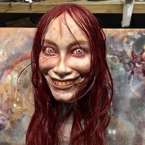 Obiekty dekoracyjne figurki film Evil Dead lateksowy maska ​​powstała horror halloween nawiedzony dom terror atmosfera dekoracja impreza sztuczka