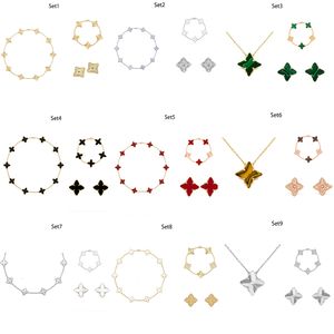 مجوهرات مصمم الأزياء المجوهرات أربع أوراق البرسيم قلادة سوار