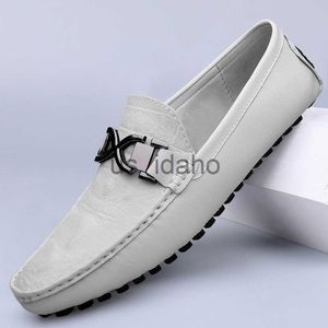 Klädskor loafers män lyx varumärke läder läder casual italienska skor män moccasins mocassin homme mocasines hombre slip-ons loafer j230808