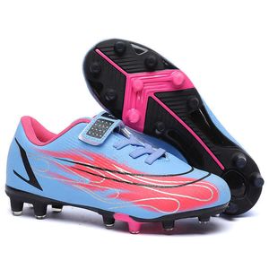 Детские модные футбольные сапоги TF AG Soccer Shoes Blue Black Comense Youth Girls Trabil
