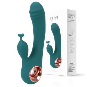 EggsBullets 10 Frequency Gspot Rabbit Wand Vibrator Double Vibrating Silicone Waterproof Clitoris Vaginal Massager Adult Sex Toys For Women 230808