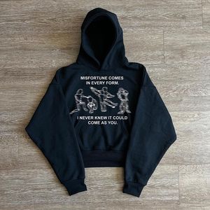 Calças masculinas Goth Punk Moletom Hoodies Y2K Hoodie Impressão Esporte Casaco Pulôver Gótico Manga Longa Oversized Hoodie Grunge Roupas Emo 230808