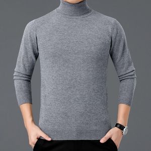 Men's Sweaters autumn winter men's lapel neck sweater can turn turtleneck warm sweater solid color bottom kni 230808