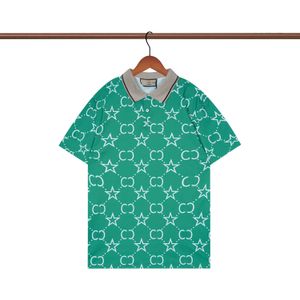 2023 Camicie casual estive Uomo T-shirt nere Designer Uomo Polo Gu Nuovo girocollo Moda Polo Cci Manica da vacanza Phantom Gate Lettera Stampa Top S-XXL