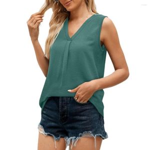 Women's Blouses Tops Breathable Top Soft Daily Wear Stylish Sleeveless Design Women