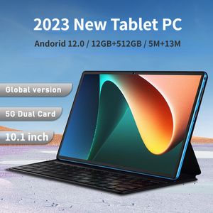 2023 New HD Screen Global Tablet Android 12.0 12GB RAM 512GB ROM Tablette PC 5G Dual SIM Card Or WIFI Tablet