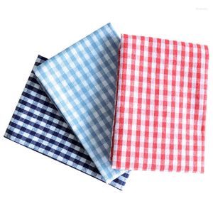 Table Napkin 6pcs 30x40cm Classic Pastoral Plaid Dinner Napkins Cotton Christmas Decoration Cloth Kitchen El