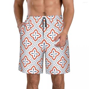 Men's Shorts Quick Dry Swimming For Men Swimwear Man Swimsuit Swim Trunks Summer Bathing Beach Wear Ethnic Arabic Turkish Pattern