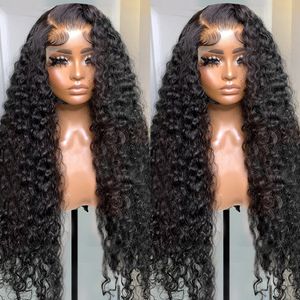 Cosplay Wigs 13x4 Lace Front Human Hair Wigs Brazilian Deep Wave Frontal Wig 360 Lace Frontal Curly Human Hair Wigs Preplucked Wig For Women 230808