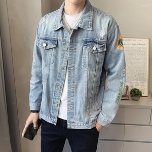 Herrjackor 5xl Spring Autumn Jean Men Denim Coats Fashion Cowboy Ytterkläder Trend Handsome Jacket Plus Size