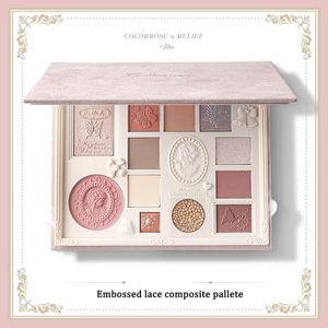 Eye Shadow Colorrose Embossed Pallete Blush High Gloss Integrated Palette Modification liquid Cosmetic 230809