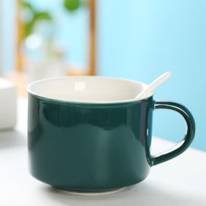 Cups Saucers Ceramic Coffee Cup With Spoon 360 Water