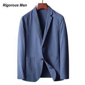 Ternos Masculinos Blazers Marca Top Grade Negócios Casual Blazer Masculino Primavera Verão Fino Cor Sólida Leve Proteção Solar Terno Casaco Roupas Masculinas 230808