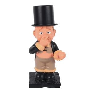 Decorative Objects Figurines Resin Butler Shape Cute Old Boys Statue Decor Tissue Stand Rack Sculpture for Toilet 230809