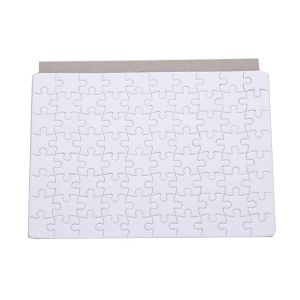 wholesale A5 80Pcs Sublimation Blanks Puzzles Paper Cardboard DIY Blank White Jigsaw Puzzle Crafts 7.8 X 5.7 Inch 80 Pieces/Set 50Pcs LL