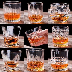 Square Crystal Whisky Glass Puchar do domu w domu piwo woda i imprezy hotel ślubny okulary prezentowe napój hkd230809