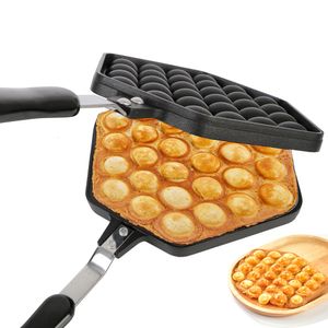 Baking Moulds Aluminum Puff Cake Maker Mould Nonstick Coating Roller Eggettes Mold DIY Muffins Plate Egg Bubble Pan 230808