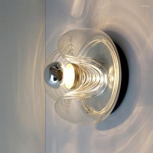 Vägglampglasgång i hallen vågmönster matsal sovrum sovande ljuskrona