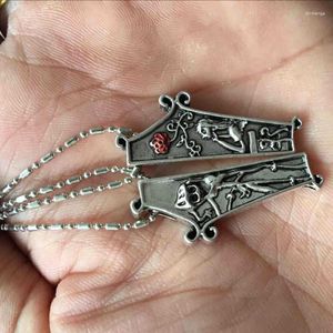 Pendant Necklaces Fashion 1Pair Couple Gothic For Women Vintage Lovers Jewelry Christmas Day Gift Wholesale