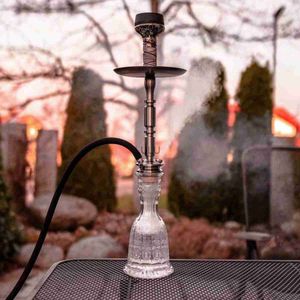 Narghilè in acciaio inossidabile Set completo MIG Shisha Russia Chicha Nargile Cachimba HKD230809