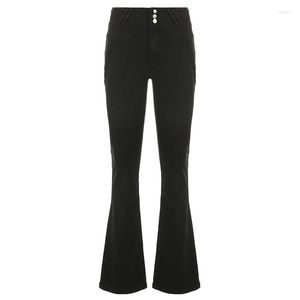 Women's Jeans Black Basic Elastic Slim Fashion Spicy Girls High Waist Fit Casual Pants