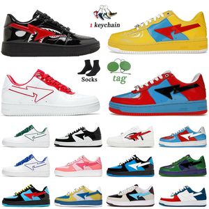 Designer Shose Freizeitschuhe Sk8 Männer Frauen Schwarz Weiß Pastellgrün Wildleder Herren Damen Lackleder Trainer Affenform MEDICOM TOY CAMO