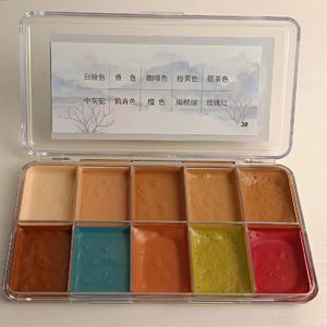 Body Paint 81012 Färger Alkohol Activated Makeup Palette Professional For Stage Film Performance Art Special Face Paintins 230808